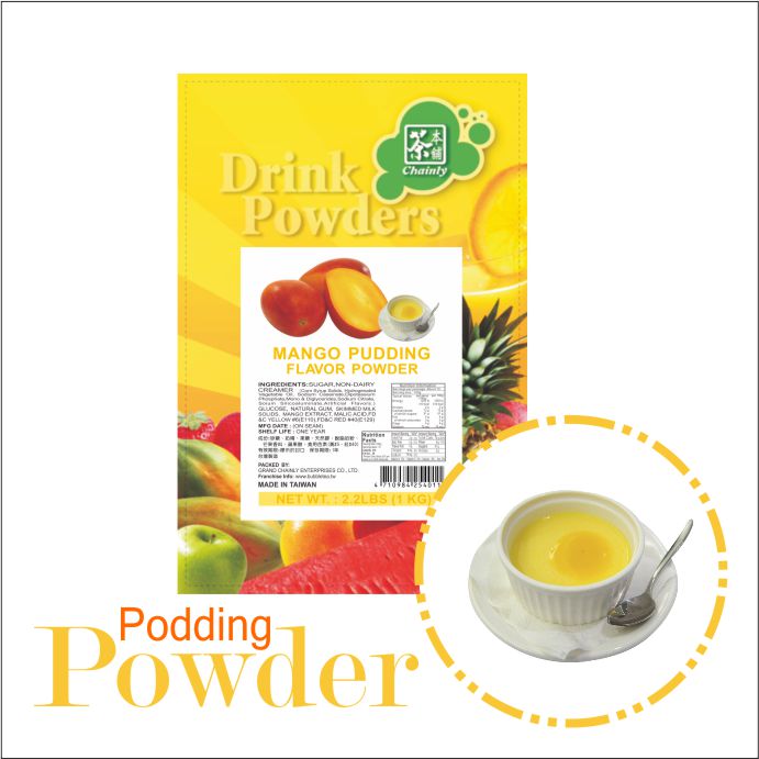Mango Pudding Powder Chainly Bubble Tea Drink Topping