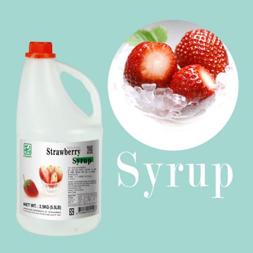 Strawberry Flavor Syrup with Granules